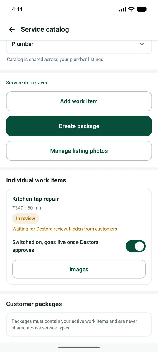 Saved: In review