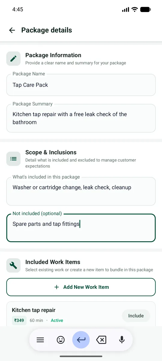 Name, summary, scope