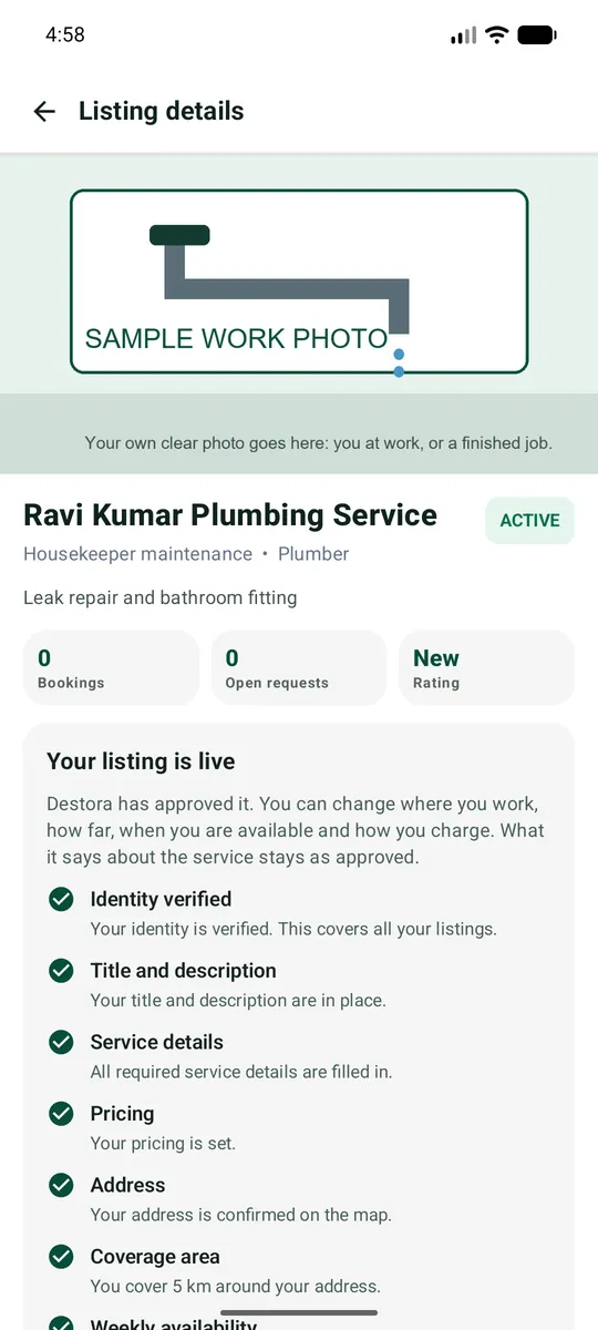 Listing details: ACTIVE