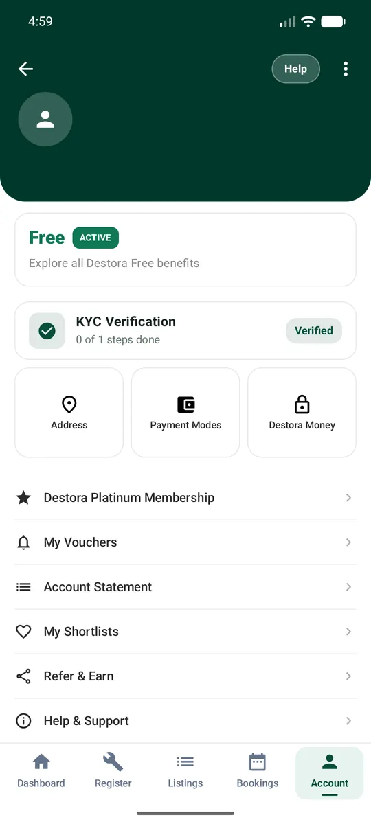 Account: KYC Verification - Verified